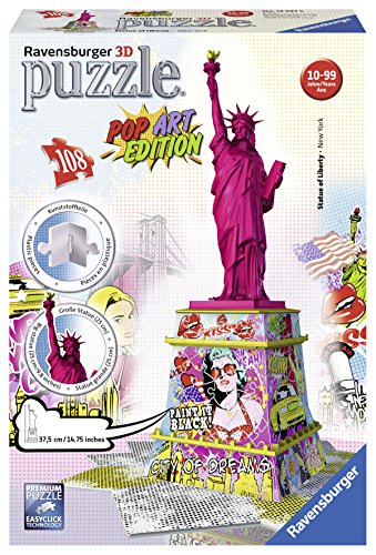 Pop Art Edition - Statue of Liberty 3D Puzzle-Bauwerke: Erleben Sie Puzzeln in der 3. Dimension