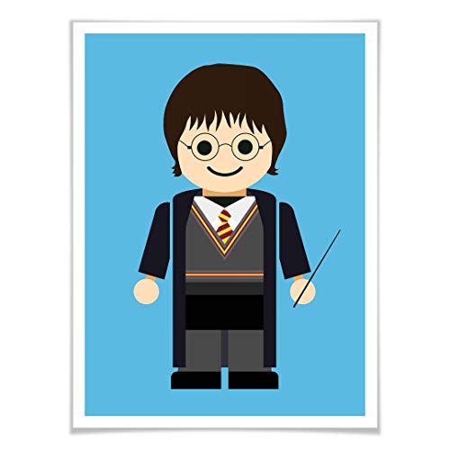 Póster de Playmobil de Harry Potter, juguete de 50 x 40 cm, decoración para el salón