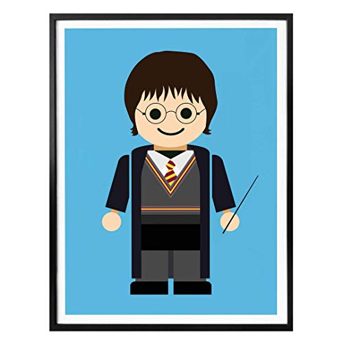 Póster de Playmobil de Harry Potter, juguete de 50 x 40 cm, decoración para el salón