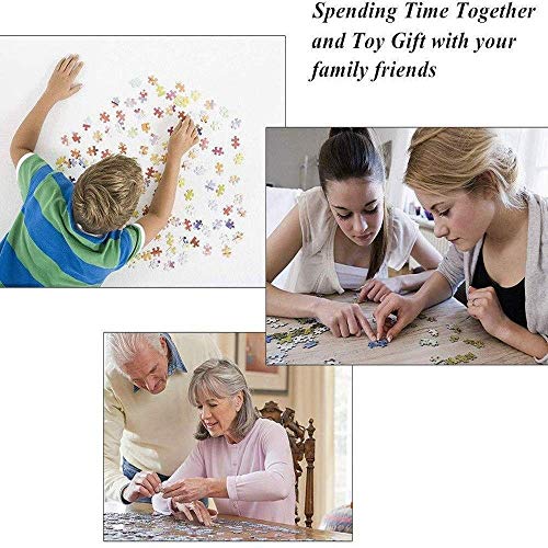 Puzzle 1000 Piezas para Adultos, Puzzle De Madera, Juegos De Matriz-Subordinada Establece, Inteligencia Juego Rompecabezas Grande Familia Regalo Juguetes,Railroad Cielo Paisaje