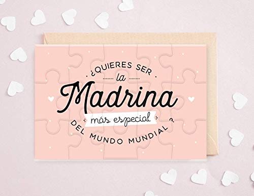 Puzzle madrina | ¿Quieres ser la madrina más especial del mundo mundial? | Anuncio nacimiento, Petición madrina, rompecabezas para madrina