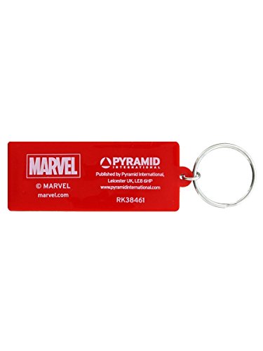 Pyramid International Marvel-Logo - Llavero de Goma,, 4 x 6 x 1,3 cm