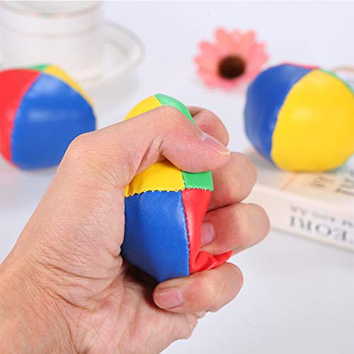 Pywee Juego de 3 Bolas de malabarismo, Relleno de Bolas de malabarismo, Cuero Artificial Resistente al Agua I Juego de malabarismo para niños y Principiantes