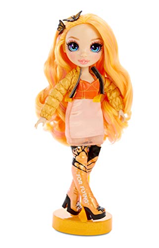 Rainbow Surprise High Poppy Rowan – Orange Fashion Doll with 2 Outfits