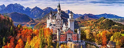 Ravensburger- Schloss In Bayern Castillo Neuschwanstein, Bavaria, Multicolor, 1000 piezas (15161)