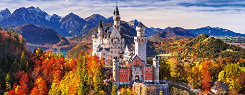 Ravensburger- Schloss In Bayern Castillo Neuschwanstein, Bavaria, Multicolor, 1000 piezas (15161)