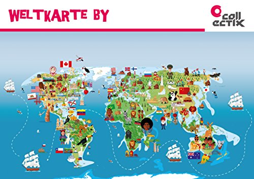 Ravensburger tiptoi Banda De Libro 13 La Welt der Caballos y Ponys + Niños Mapa del mundo - Países, Animales, Continentes