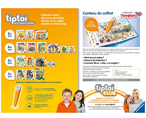 Ravensburger- tiptoi-- Estuche Completo con Lector Interactivo y Libro J'aprends l'angla, 00057