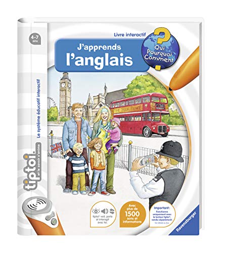 Ravensburger- tiptoi-- Estuche Completo con Lector Interactivo y Libro J'aprends l'angla, 00057