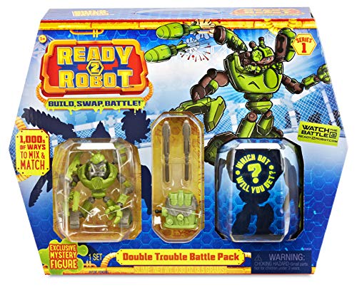 Ready2Robot Battle Pack - Double Trouble Niño - Kits de figuras de juguete para niños (5 año(s), Niño, Multicolor, 1 pieza(s))