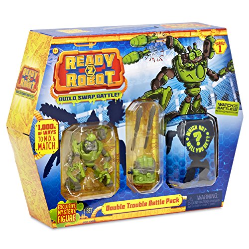 Ready2Robot Battle Pack - Double Trouble Niño - Kits de figuras de juguete para niños (5 año(s), Niño, Multicolor, 1 pieza(s))