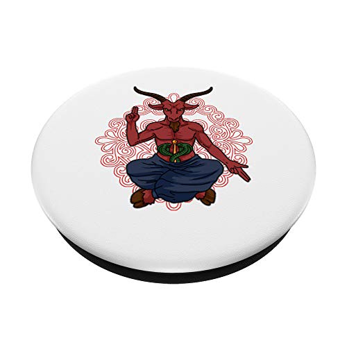 Regalo de Baphomet Salve a la carta del Tarot de Satán El PopSockets PopGrip: Agarre intercambiable para Teléfonos y Tabletas