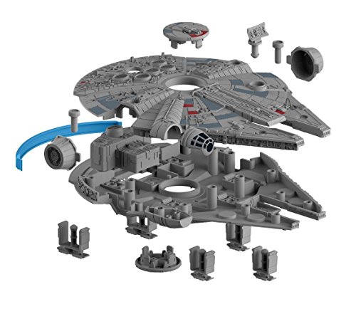 Revell Build & Play 06778 Millennium Falcon, 1:164 Star Wars Modellbausatz für Einsteiger zum Stecken und Spielen, Mehrfarbig