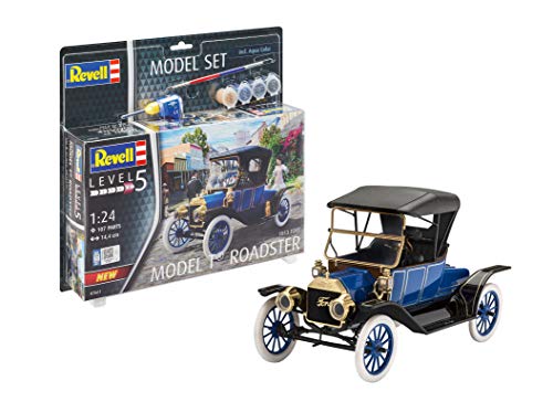 Revell Ford T Roadster (1913) Model Set Maqueta con Pintura y Pegamento, Multicolor, 1/72 67661