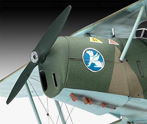 Revell GmbH Revell 03886 3886 1:32 Bücker Bü131 Jungmann - Kit de Modelo de plástico, Multicolor, 1/32