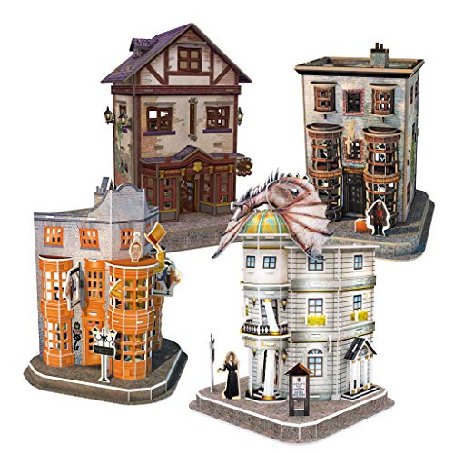 Revell- Hogwarts Diagon Alley, Die Winkelgasse mit 4 Gebäuden Accesorios, Color Coloreado (304)