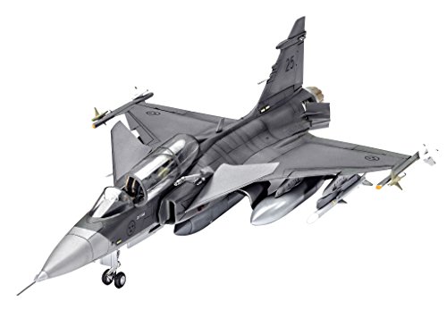 Revell Maqueta de avión 1: 72 – Saab JAS de MHC-OneX-39D Gripen twinseater en Escala 1: 72, Nivel 3, réplica exacta con Muchos Detalles, 03956