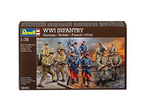 Revell - Maqueta WWI Infantry alemán, inglés, francés, Escala 1:35  (02451)