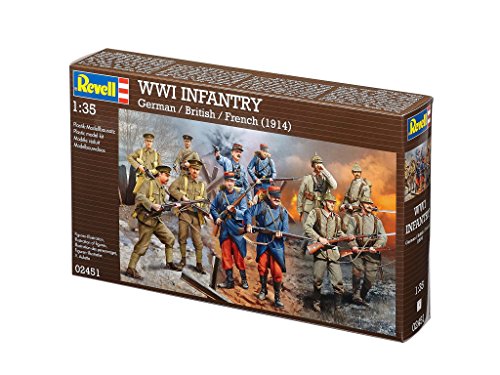 Revell - Maqueta WWI Infantry alemán, inglés, francés, Escala 1:35  (02451)