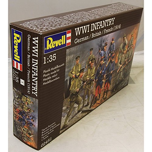 Revell - Maqueta WWI Infantry alemán, inglés, francés, Escala 1:35  (02451)