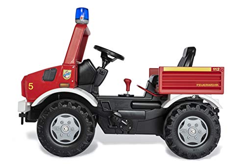 Rolly Toys 038220 rollyUnimog Fire Edition 2020 - Unimog para niños (vehículo a Pedal), Incluye RollyFlashlight, Asiento Ajustable, Ruedas silenciosas