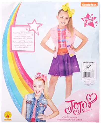 Rubies 640736L JoJo Siwa - Disfraz infantil para niñas de 8 a 10 años