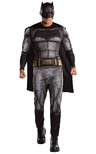 Rubies 820951XL - Disfraz oficial de Batman de DC Warner Bros Justice League para hombre, talla XL