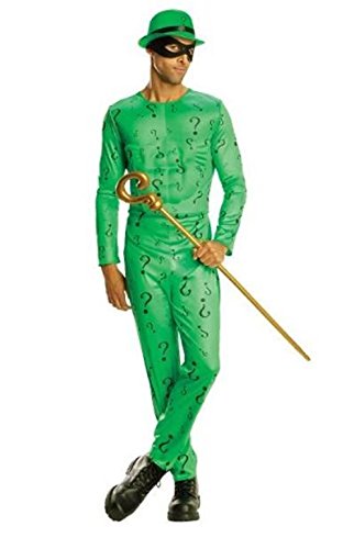 Rubies 887104 Disfraz Oficial de Villano de Batman de The Riddler para Adulto, XL