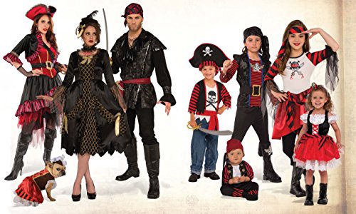 Rubies - Disfraz de Pirata Bribón para niños, talla 7-8 años (Rubies 630938-L)