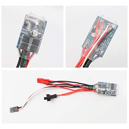 RUIZHI 2pcs RC Car ESC RC ESC 10A Controlador de Velocidad del Motor Cepillado con Freno para RC Car Boat Tank