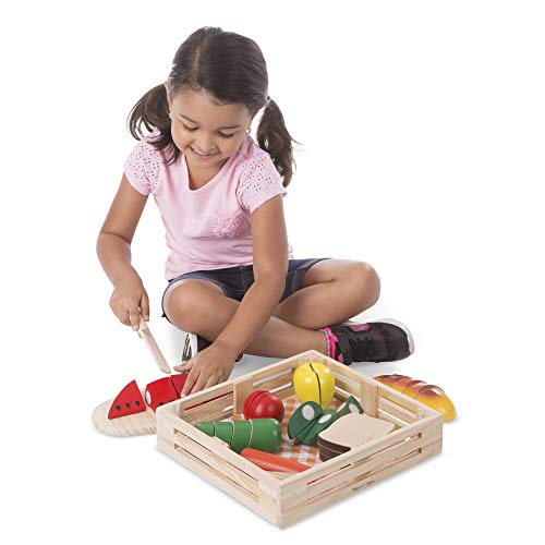 Sablon Melissa & Doug - Alimentos de Madera para Cortar (10487)