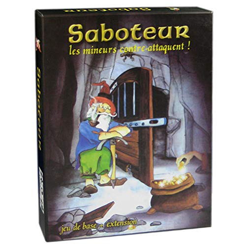 Saboteur Juego de mesa Versión 1 + 2 Dwarf Gold Mine Juego de cartas Divertido Saboteur Duel