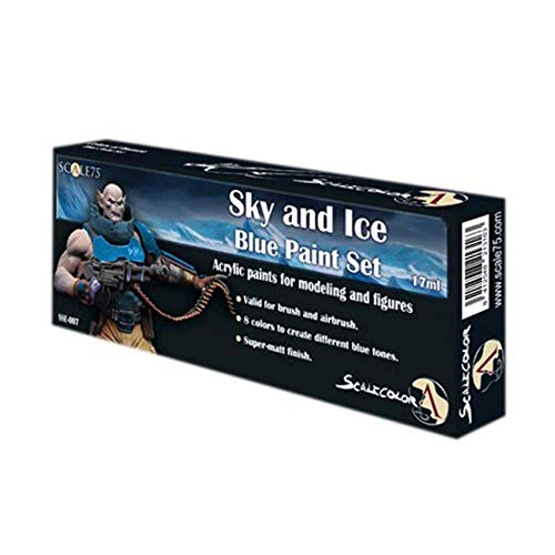 Scale75: Sky and Ice Blue Paint Set (8 x 17 ml)