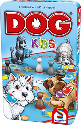 Schmidt Spiele 51432 Dog Kids, Bring Mich con Juego en Caja de Metal, Multicolor