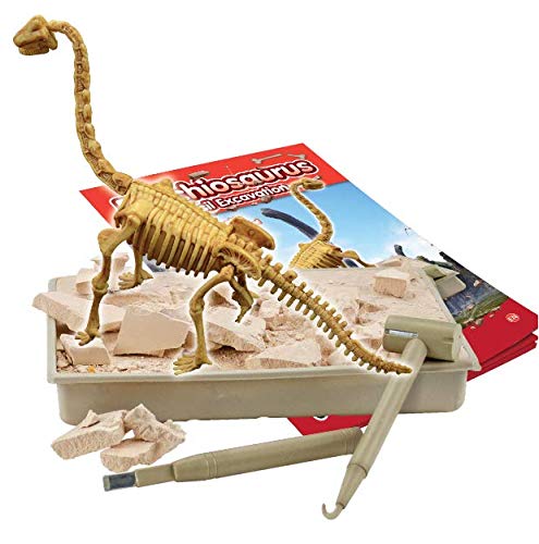 Science4you - Brachiosaurus Fossil Escavation - Juguete Cientifico y Educativo, Incluye Fosiles, Dinosaurios y un Libro Educativo, para Niños +6 Años