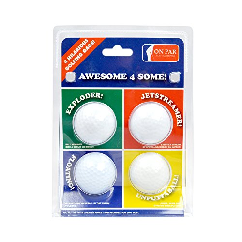 Second Chance Links Choice NOV-4PK-BALL - Set de 4 Pelotas de Broma alucinantes