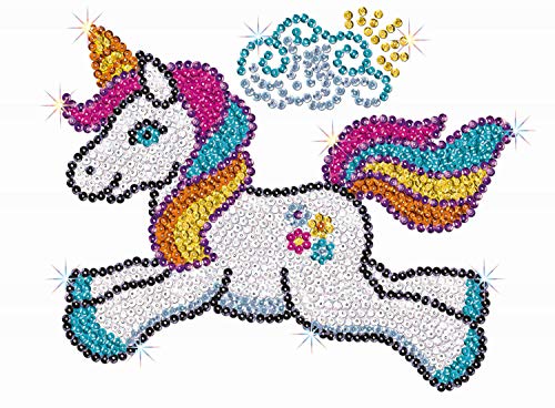 Sequin Art- Kit de Bricolaje para niños, Unicornio Astra, CREA Bello Arte Colorido con Lentejuelas, Multicolor (5013-1701)