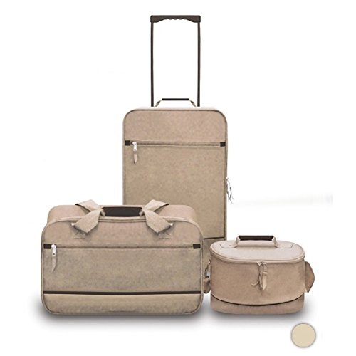 SET DE VIAJE PARTNER ADVENTURES (3 PIEZAS) (Beige Sahara)