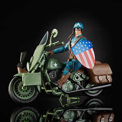 Set figura y vehiculo Capitan America Marvel Legends