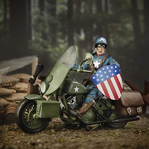 Set figura y vehiculo Capitan America Marvel Legends