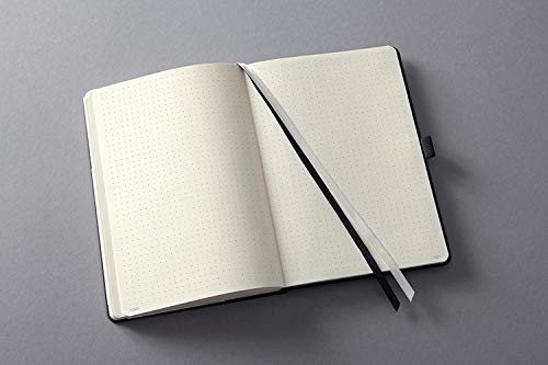 SIGEL CO308 Conceptum Libreta / Cuaderno, tapa flexible, 18.7 x 27 cm, de puntos, negro