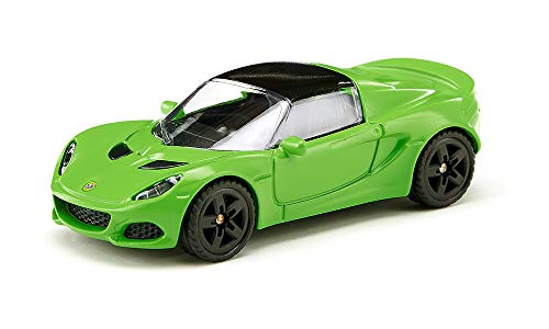 SIKU 1531, Coche de carreras Lotus Elise, Metal/Plástico, Verde, Compatible con otros modelos SIKU de la misma escala