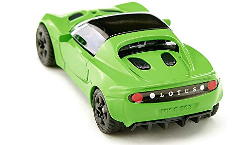 SIKU 1531, Coche de carreras Lotus Elise, Metal/Plástico, Verde, Compatible con otros modelos SIKU de la misma escala