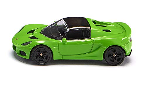 SIKU 1531, Coche de carreras Lotus Elise, Metal/Plástico, Verde, Compatible con otros modelos SIKU de la misma escala