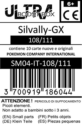 Silvally-GX (Silvallié-GX) 108/111 Full Art - #myboost X Sole E Luna 4 Invasione Scarlatta - Coffret de 10 Cartes Pokémon Italiennes