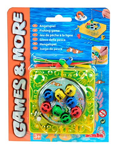 Simba Games & More 106062999 Juego de pesca - Juego de mesa (10x10 cm) [importado de Alemania] , color/modelo surtido