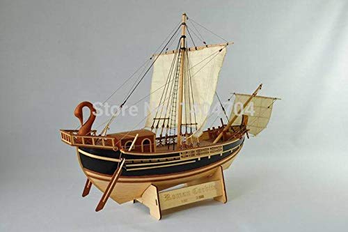 SIourso Maquetas De Barcos De Madera  Modelo De Buque Mercante del Imperio Romano Clásico Modelo Escala 1/50 Roman Corbita Trade Boat Antiguo Buque De Carga De Roma Modelo SC