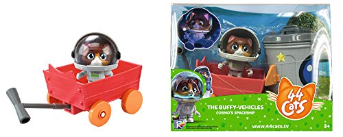 Smoby-44 44 Cats - Figura de Gato Cosmo con cápsula Espacial, para niños a Partir de 3 años, Multicolor (180213)