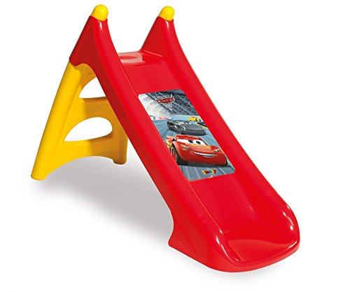 Smoby Cars 3 - Tobogán de Plástico para Niños de 2-4 Años, Rojo y Amarillo, XS, 125 x 50 x 75 cm (820613)