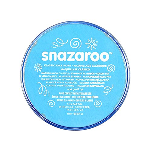 Snazaroo- Pintura facial y Corporal, 18 ml, Color turquesa, 18ml (Colart 18488)